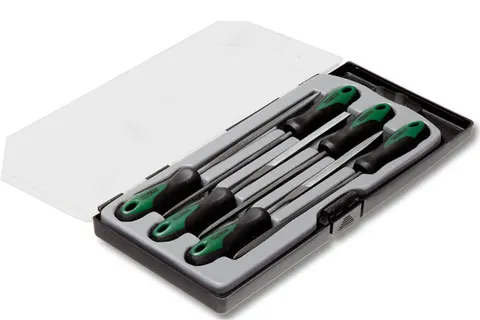 Pilniki do metalu iglaki 100mm 6elementów Stalco Premium