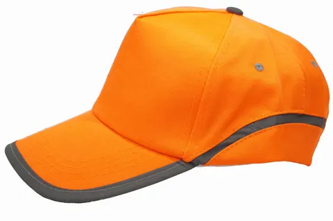 Czapka robocza z daszkiem - odblaskowa - pomarańczowa - L101010S