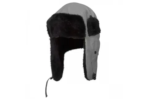 Czapka zimowa - uszanka - szara - Lahti PRO