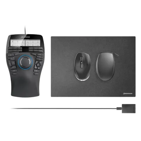 Zestaw 3DCONNEXION SpaceMouse Enterprise Kit 2 USB-C - manipulator, mysz, podkładka