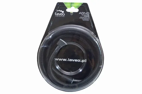 Laveo Arno - wąż natryskowy, rozciągliwy 1500-1800 mm czarny