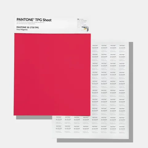 Karta PANTONE Swatch Card TPG Sheet - Viva Magenta 18-1750