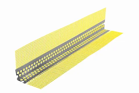 Narożnik aluminiowy z siatką 7x7cm - gr. 0,27mm - 3,0m - EXTRA - AL23/23/0,27