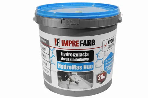 Hydroizolacja dwuskładnikowa - HydroMas Duo - 20kg - Imprefarb
