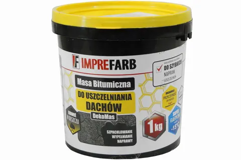 Masa bitumiczna do uszczelniania dachów - DekoMas- 1kg - Imprefarb