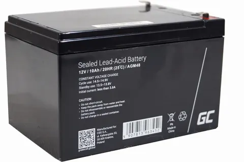 Akumulator AGM - 12V - 10Ah - Green Cell