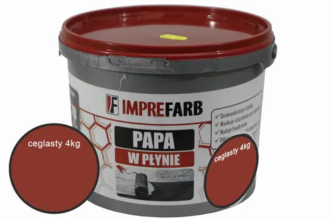 Papa w płynie - ceglasty - 4kg - IMPREFARB