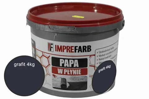 Papa w płynie - grafit - 4kg - IMPREFARB