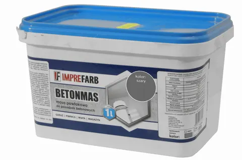 Farba do posadzek betonowych - szara - BETONMAS - 1L - IMPREFARB