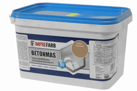Farba do posadzek betonowych - beżowa - BETONMAS - 1L - IMPREFARB