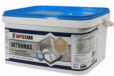 Farba do posadzek betonowych - beżowa - BETONMAS - 10L - IMPREFARB