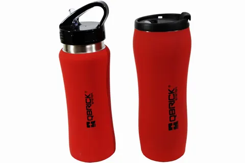 QBRICK SYSTEM - Zestaw Kubek termiczny 450ml + Bidon 600ml