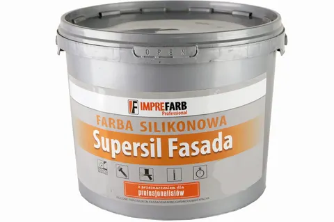 Farba silikonowa - fasadowa - biała - 10l - IMPREFARB