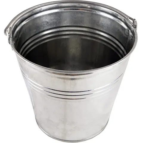 Wiadro ocynkowane - ogrodowe - metalowe - 12L - K440