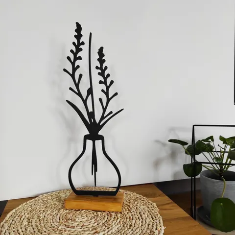 Drakaart - DEKORACJA STOJĄCA – Wazon 46x15,5cm czarny