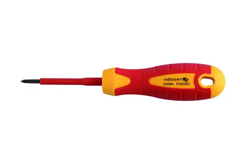 Hoegert - HT1S924 - Wkrętak PH2 100 mm izolowany, 1000V, stal S2
