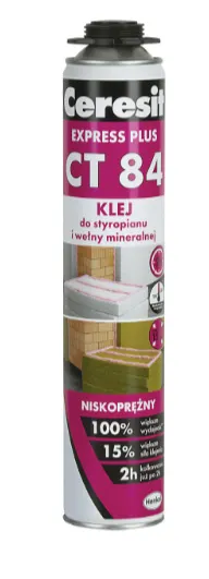 Ceresit - CT 84 EXPRESS PLUS - klej do styropianu i wełny mineralnej