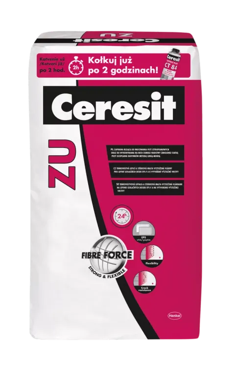Ceresit - ZU - klej do siatki i styropianu z włóknami 25 kg