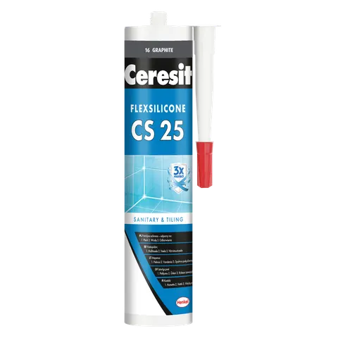 Ceresit - CS 25 GRAPHITE - silikon sanitarny 280 ml