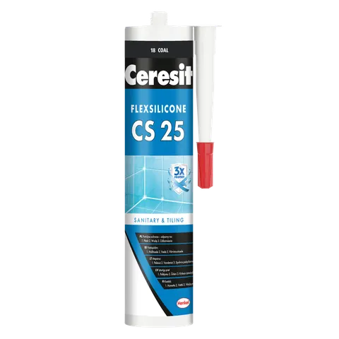 Ceresit - CS 25 COAL - silikon sanitarny 280 ml