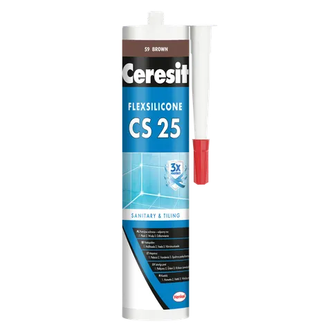 Ceresit - CS 25 BROWN - silikon sanitarny 280 ml