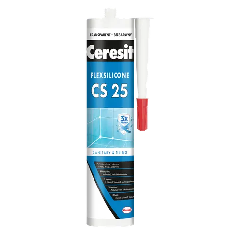 Ceresit - CS 25 BEZBARWNY - silikon sanitarny 280 ml