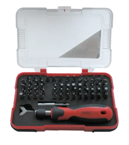 Modeco - MN-14-207 - komplet wkrętak + groty 67 elementów
