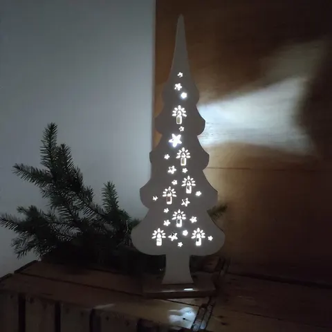 Drakaart - DEKORACJA ŚWIĄTECZNA LED - choinka 49 x 17 cm 029