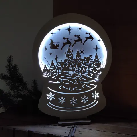 Drakaart - DEKORACJA ŚWIĄTECZNA LED - pozytywka 50 x 37 cm 030