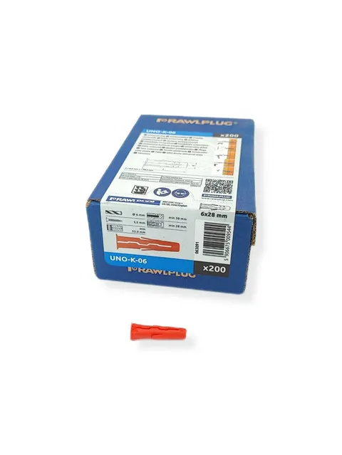 Rawlplug - UNO-K-06 - kołek rozporowy 6 mm op. 200 sztuk