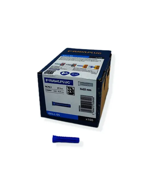 Rawlplug - 4ALL 5 mm - koszulka kołek rozporowy op. 100 szt.