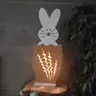 Drakaart - DEKORACJA WIELKANOC – Zając w pisance bazie 59 x 23 cm LED
