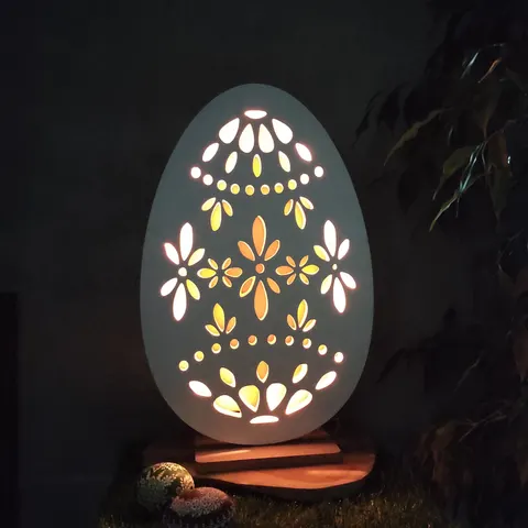 Drakaart - DEKORACJA WIELKANOC – Jajko pisanka 30 x 19 cm LED