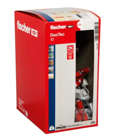 Fischer - DUOTEC 10 - kołek zaciskowy 50 sztuk