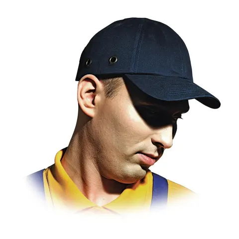 Lekki hełm przemysłowy REIS BUMPCAP G granatowy