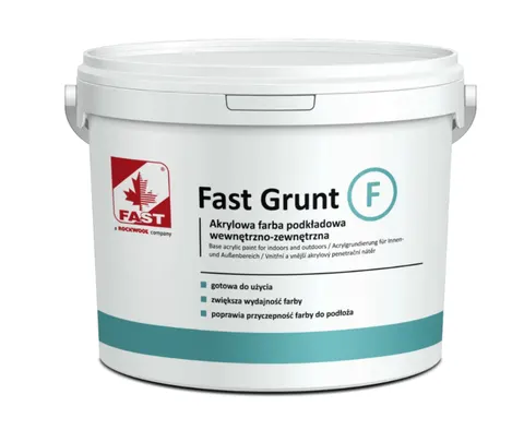 Fast - GRUNT F - akrylowa farba podkładowa wewnętrzna 4 L