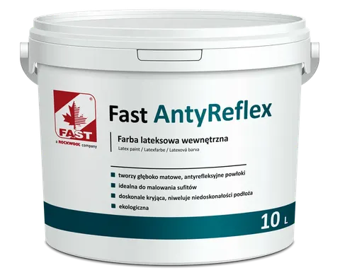 Fast - ANTYREFLEX - farba lateksowa 10 L biała