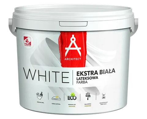 Fast - ARCHITECT WHITE - farba lateksowa 5 L biała