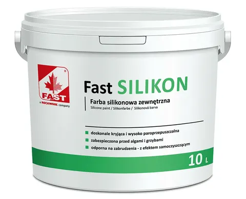 Fast - SILIKON - farba silikonowa wiadro 10 L kolor biały