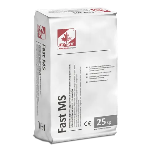 Fast - MS - mineralna zaprawa szpachlowa biała 25 kg
