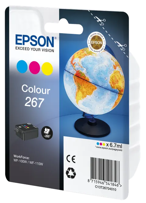 Tusz Epson 267 Globus - kolorowy (6,7 ml)