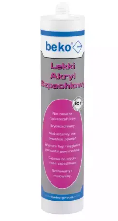 Beko - LEKKI SZPACHLOWY - akryl lekki szpachlowy 310 ml