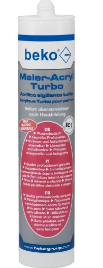 Beko - TURBO - akryl malarski biały 310 ml