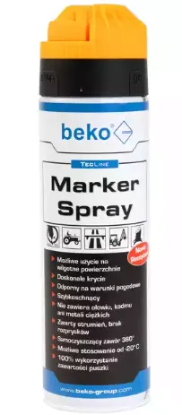 Beko - TECLINE - marker spray 500 ml żółty