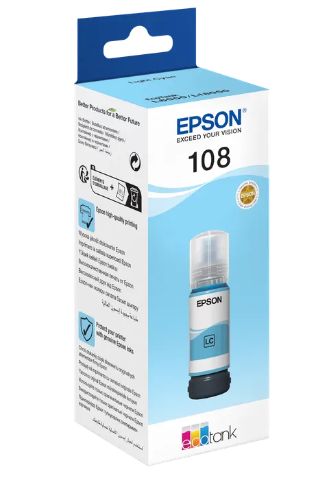 Tusz EPSON 108 EcoTank T09C5 - light cyan
