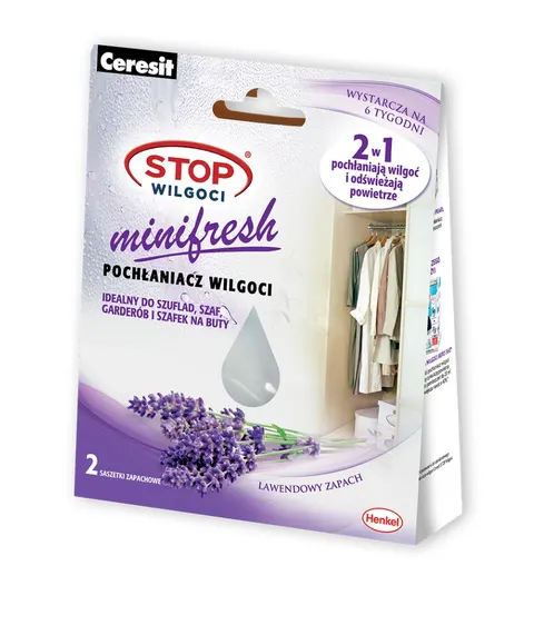Ceresit - STOP WILGOCI - saszetki lawendowe minifresh 2 x 50 g