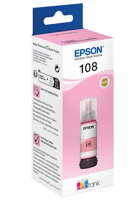 Tusz EPSON 108 EcoTank T09C6 - light magenta
