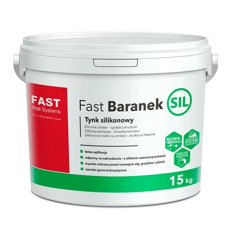 Fast - BARANEK SIL - tynk silikonowy 1,5 mm wiadro 15 kg baza