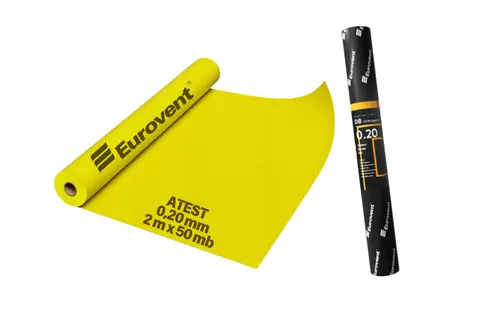 Eurovent - DB - folia paroizolacyjna żółta 0,2 x 2 x 50 m ATEST 50 % 100m2