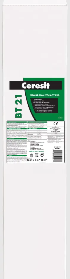 Ceresit - BT 21 - samoprzylepna membrana izolacyjna 1mx15m 15m2